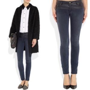 Maje Women Skinny Jeans in Dark Blue Wash